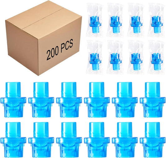 200 PCS CPR One Way Valves for Training Mask, Blue CPR Training Valves