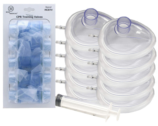 CPR Training Masks with Valves, Adjustable Adult, 10-Pack | MCR Medical