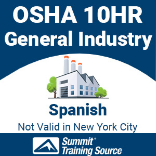 OSHA 10 Hr General Industry (Interactive Online) Spanish