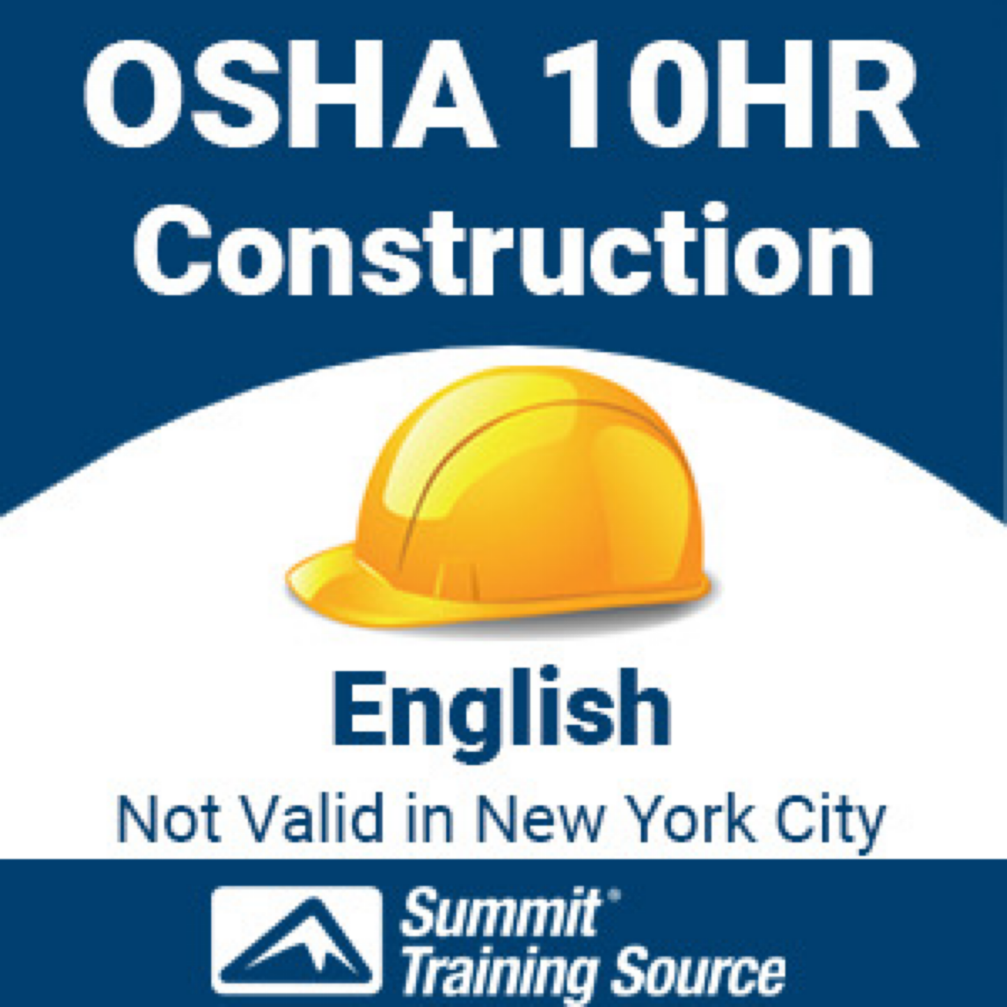 OSHA 10 Hr Construction (Interactive Online) English