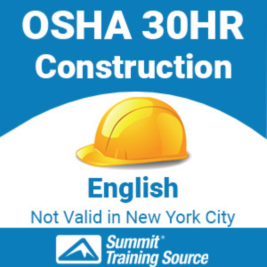 OSHA 30 Hr Construction (Interactive Online) English