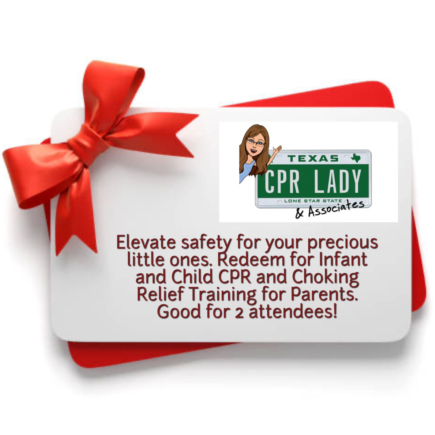 Texas CPR Lady New Parent Gift Card