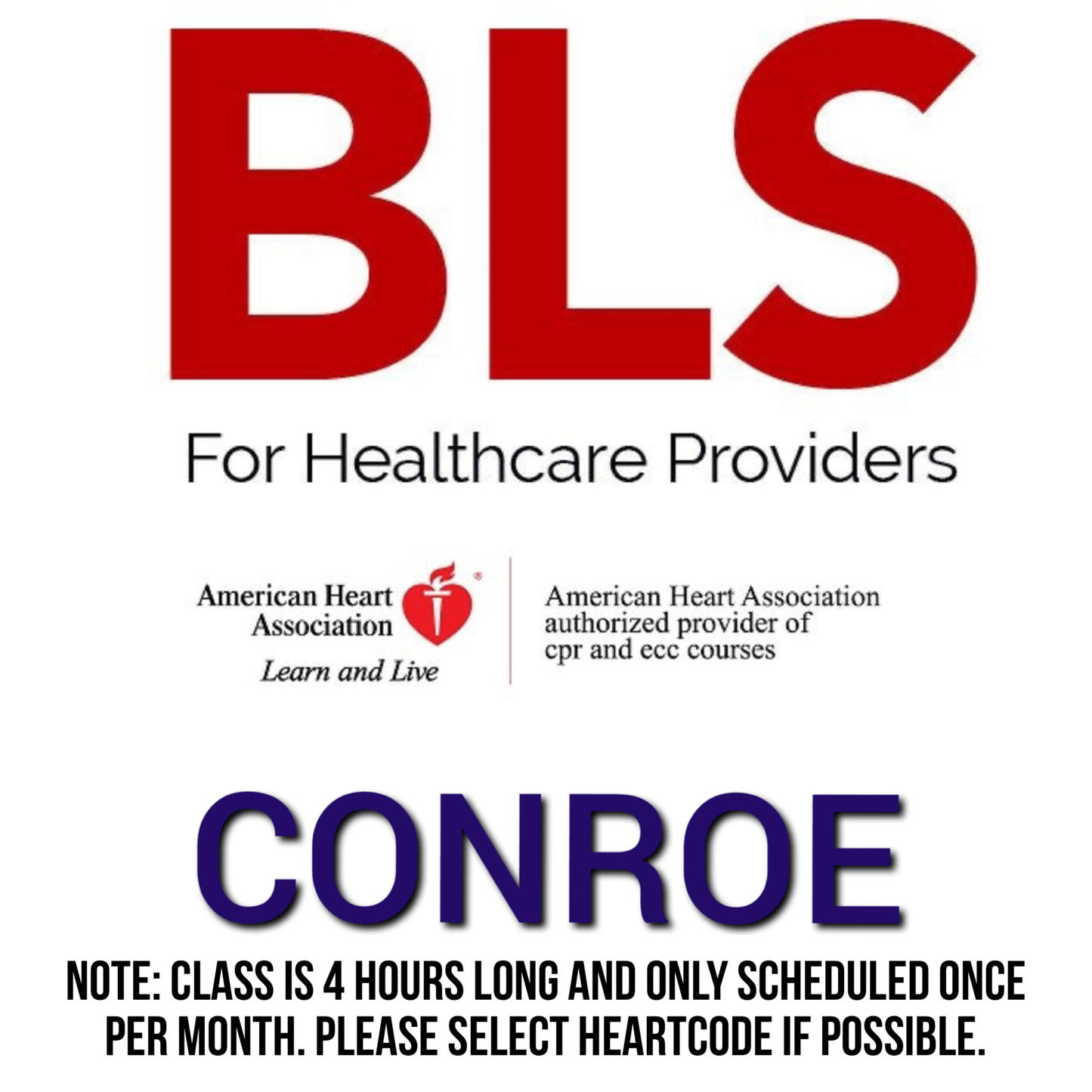 BLS New Certification (Fully In-Person Class)