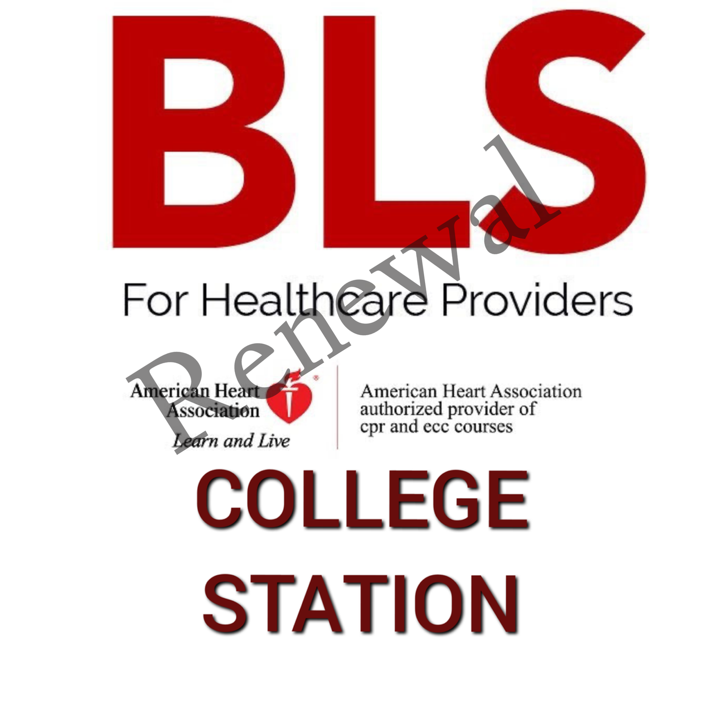 BLS Renewal (Without Completed Heartcode) - College Station