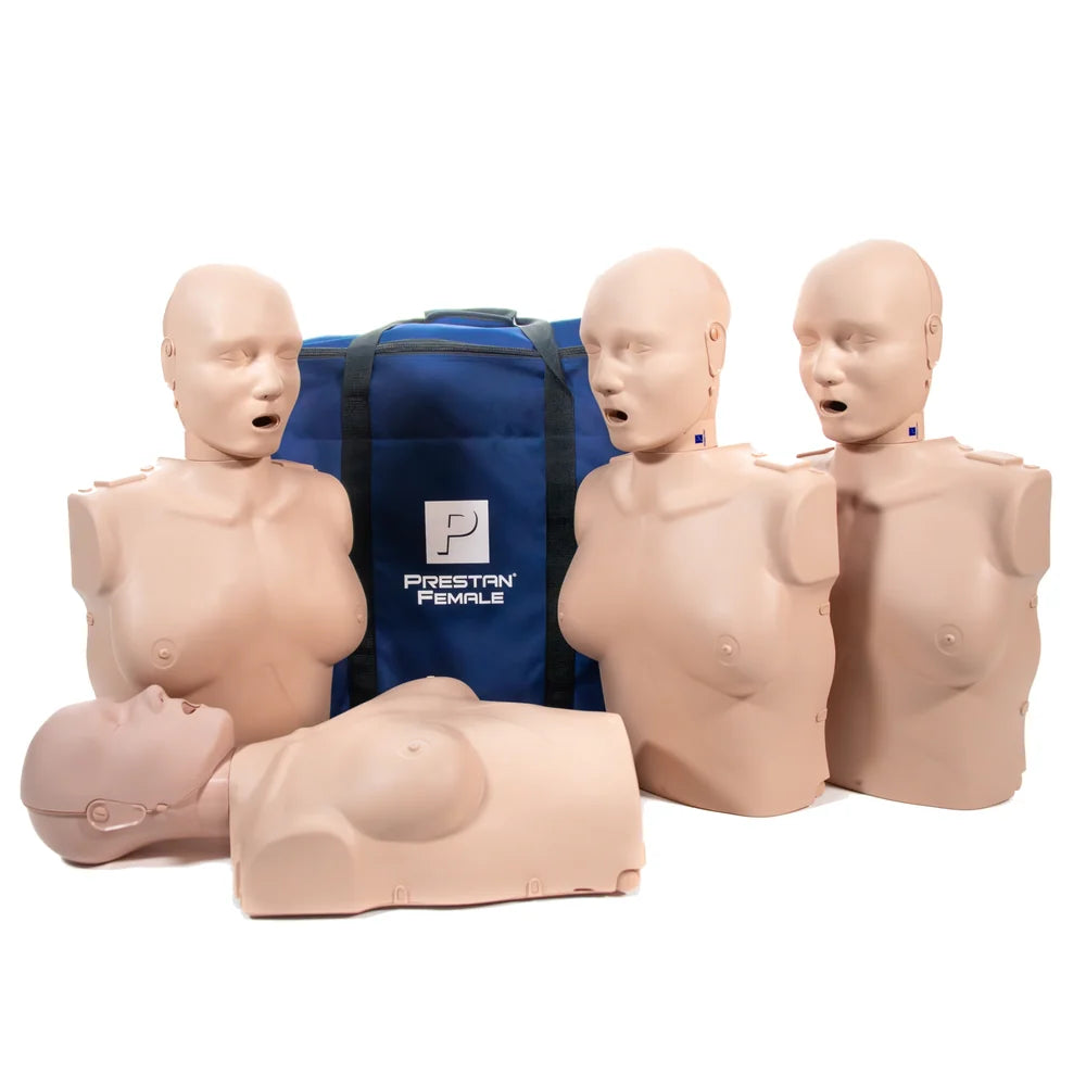 PRESTAN Professional Adult Female Manikin with CPR Feedback - 4 pack (Medium Skin)