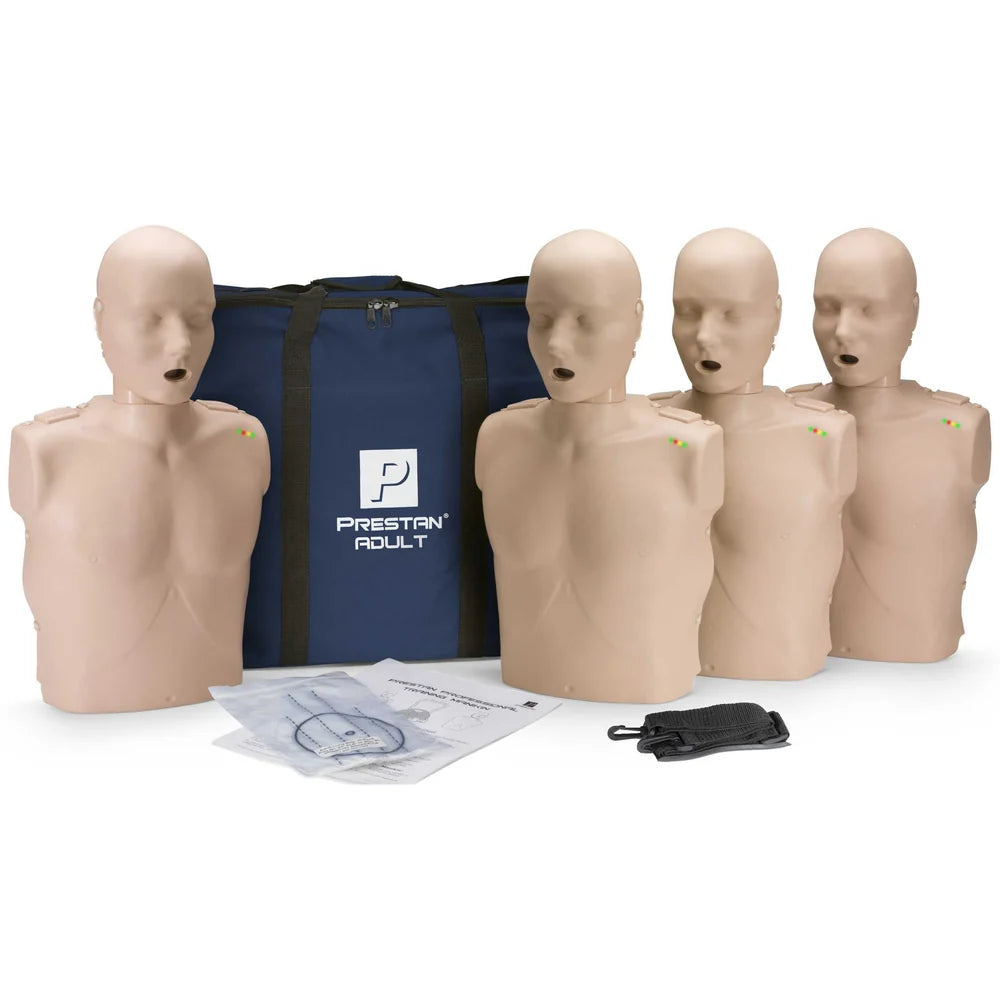 PRESTAN Professional Adult Male Manikin with CPR Feedback - 4 pack (Medium Skin)
