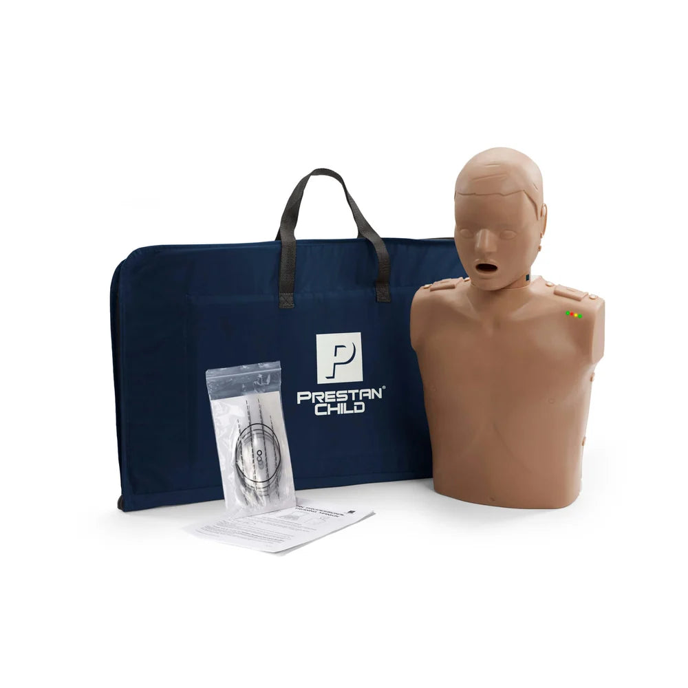 PRESTAN Professional Child Manikin with CPR Feedback - Single (Dark Skin)