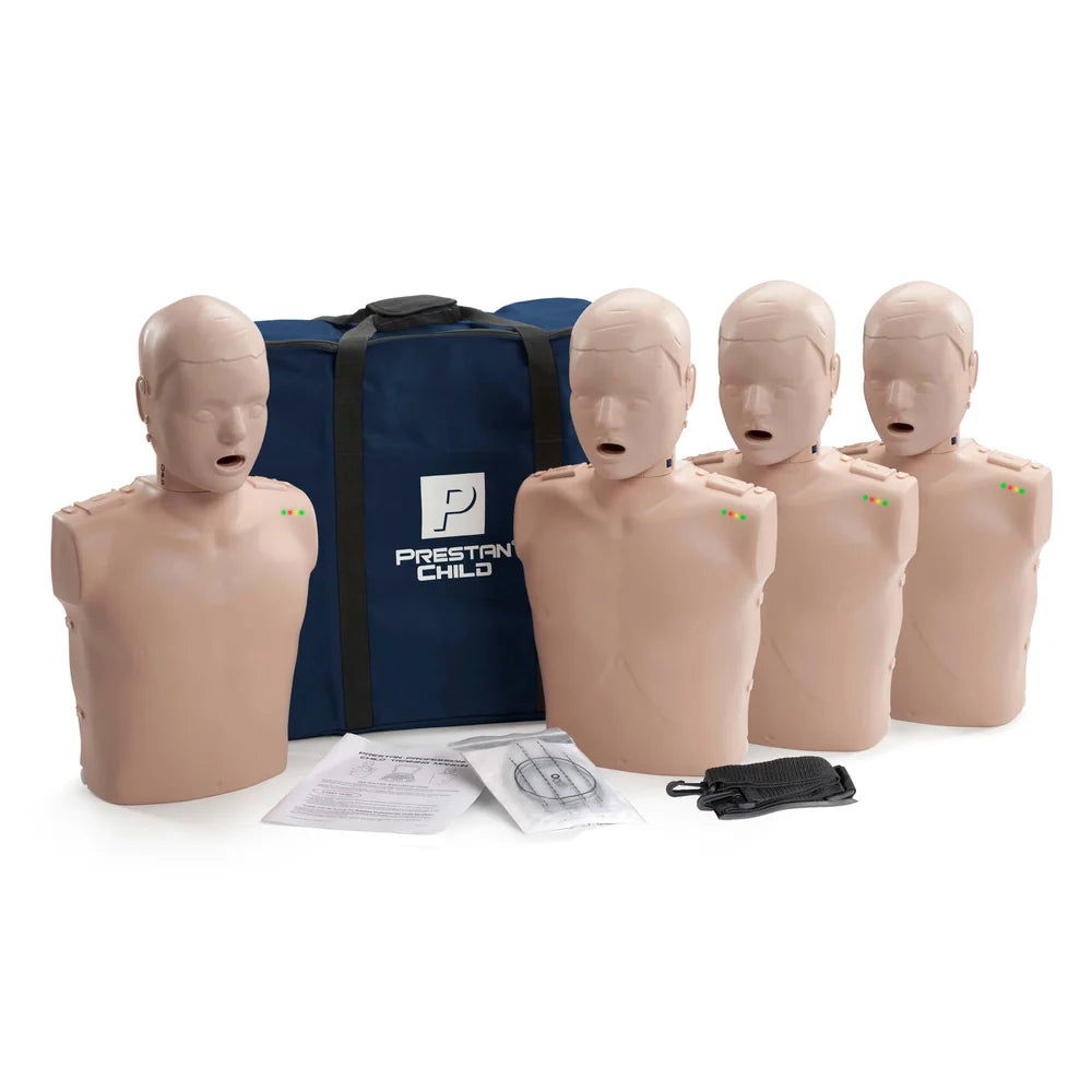 PRESTAN Professional Child Manikin with CPR Feedback - 4 pack (Medium Skin)