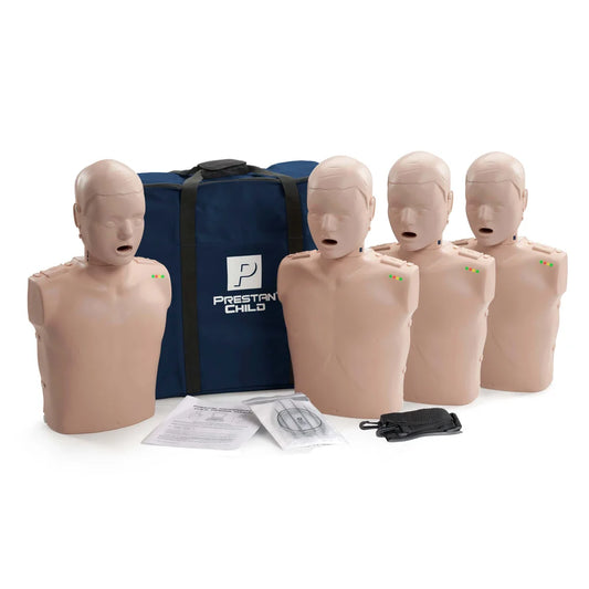 PRESTAN Professional Child Manikin with CPR Feedback - 4 pack (Medium Skin)
