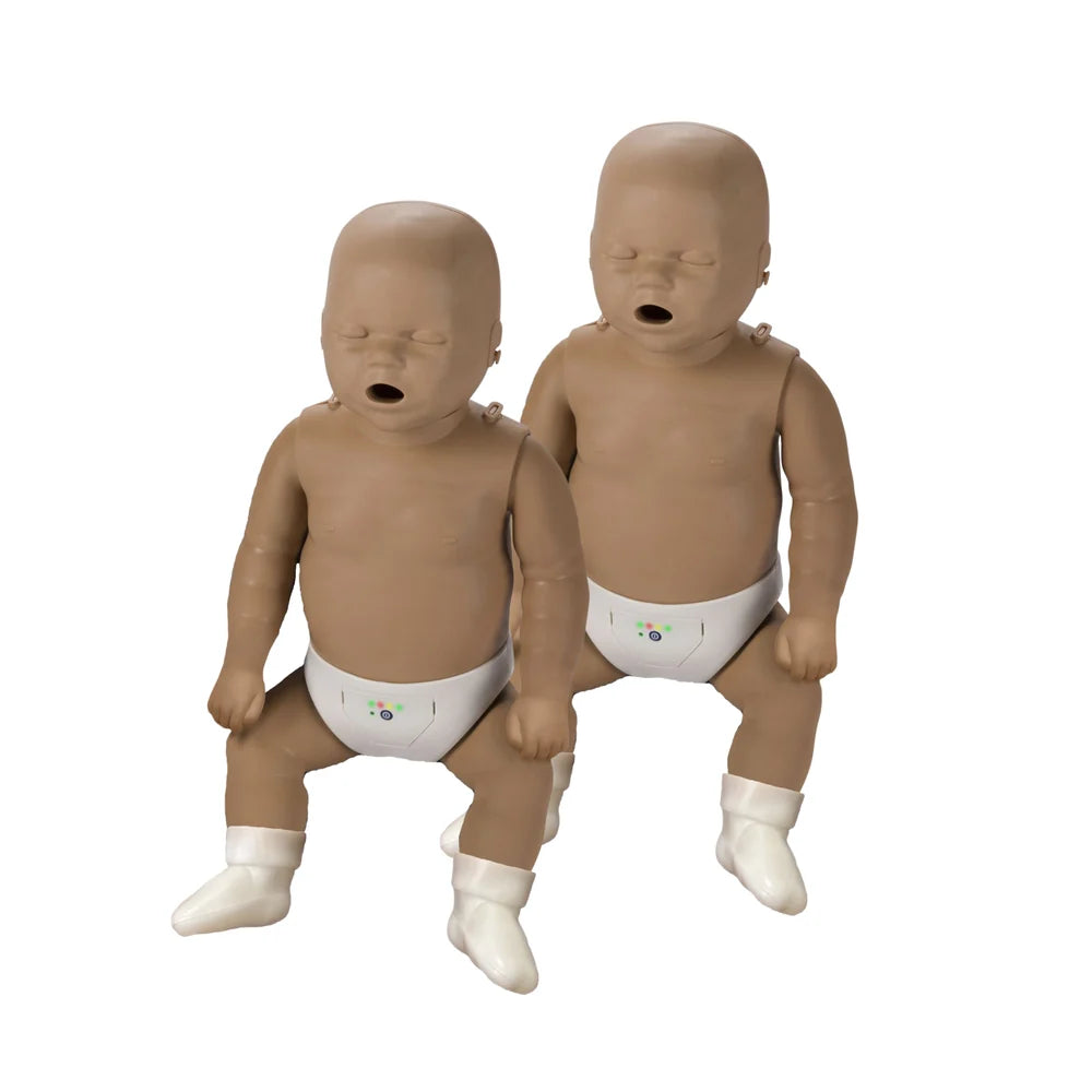 PRESTAN Take2 CPR Manikin & AED Trainer Kit (2-Adult, 2-Infant, & 2-AED UltraTrainers) (Dark Skin)