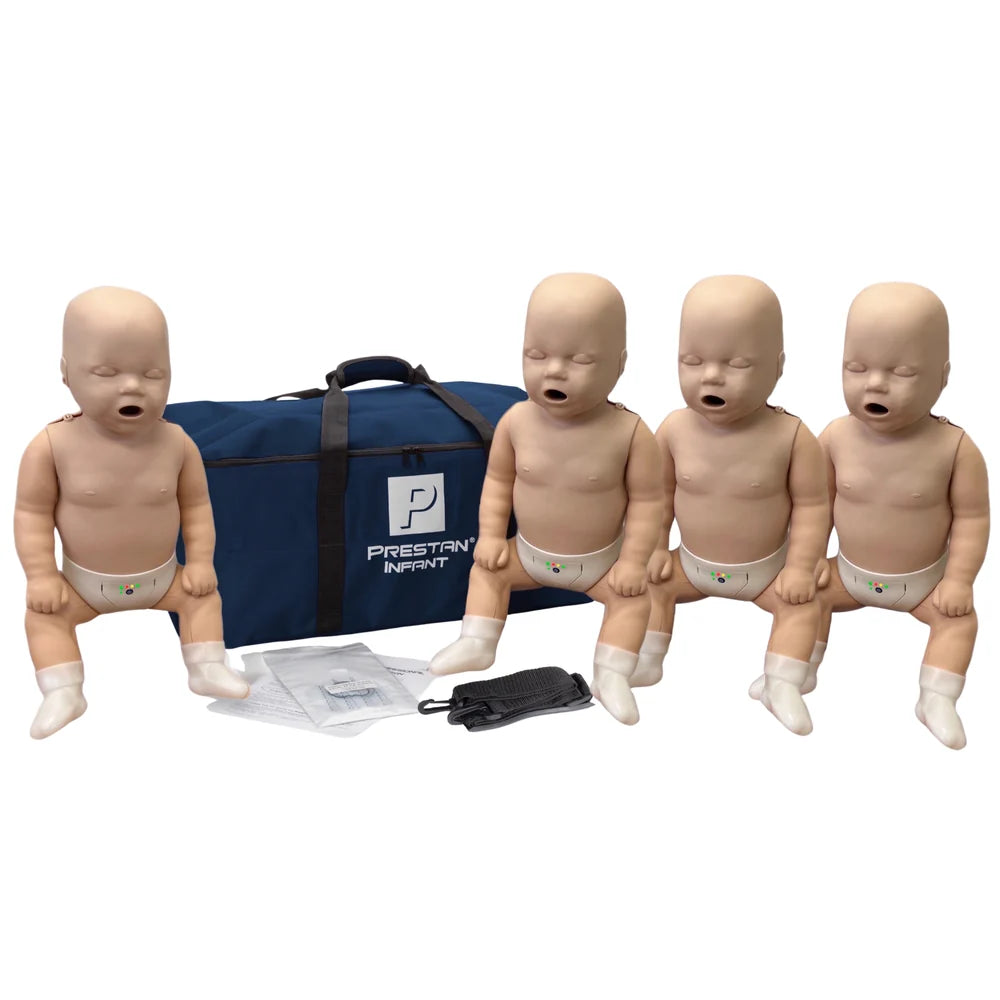PRESTAN 4-Pack Infant CPR Manikins With Feedback (Medium Skin)