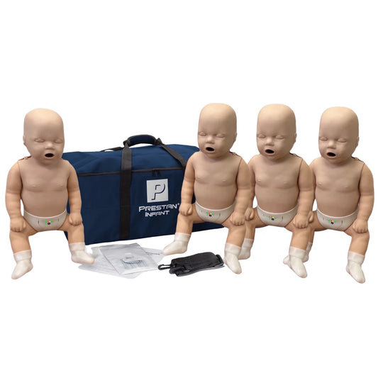 PRESTAN 4-Pack Infant CPR Manikins With Feedback (Medium Skin)