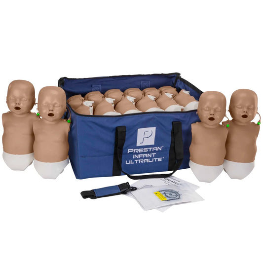 PRESTAN Ultralite CPR Infant Manikin 12-Pack, Dark Tone