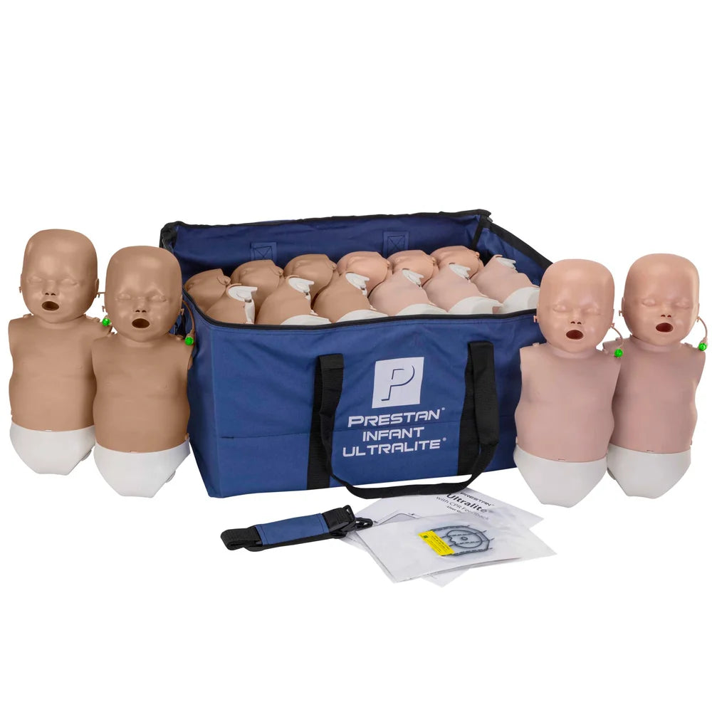 PRESTAN Ultralite CPR Infant Manikin 12-Pack, Medium and Dark Tone