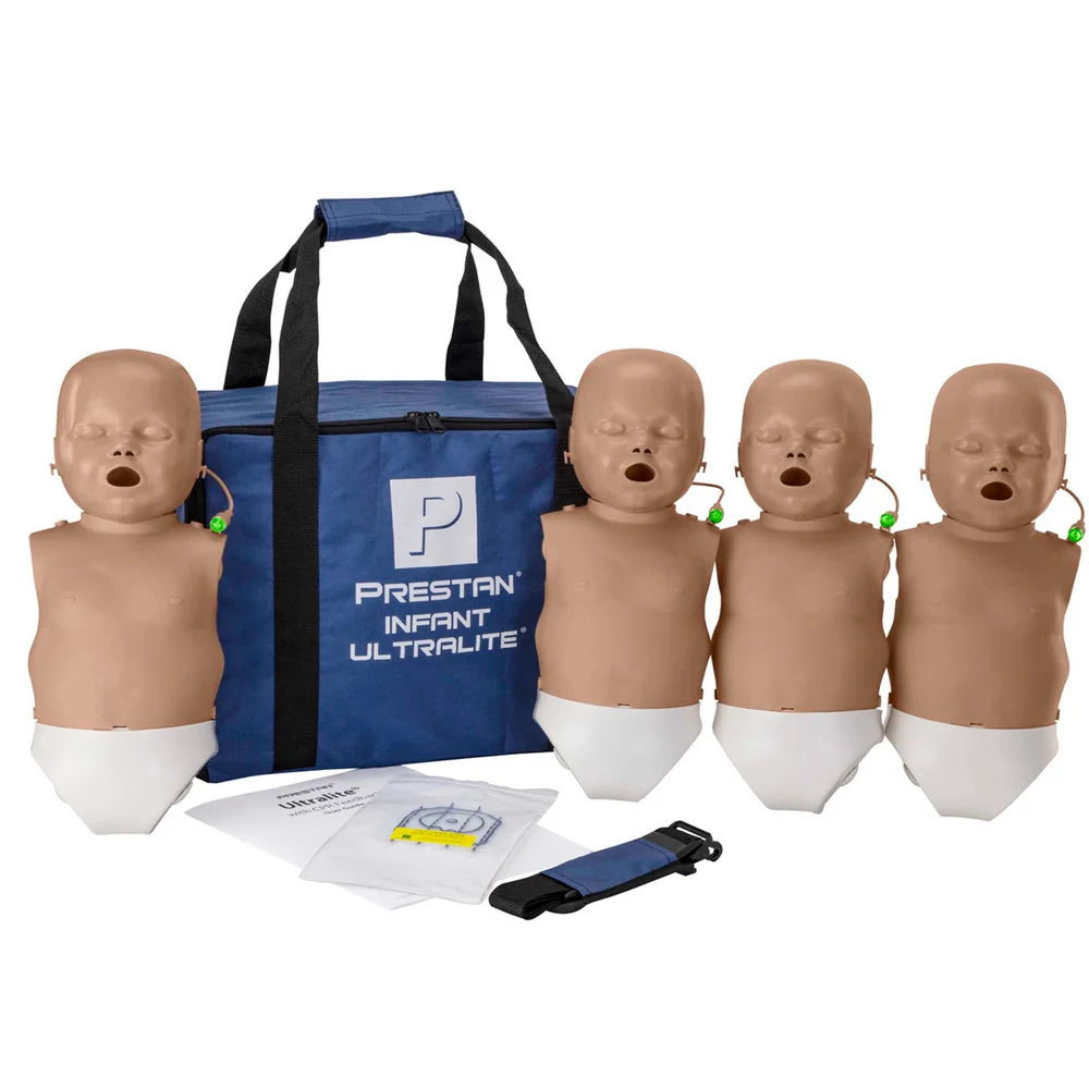 PRESTAN Ultralite CPR Infant Manikin 4-Pack, Dark Tone