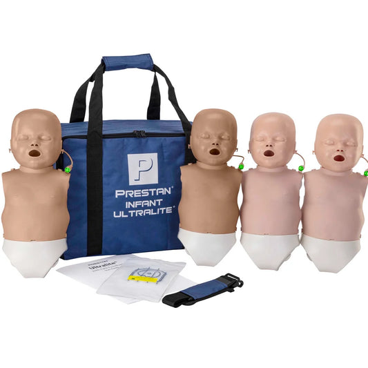 PRESTAN Ultralite CPR Infant Manikin 4-Pack, Medium and Dark